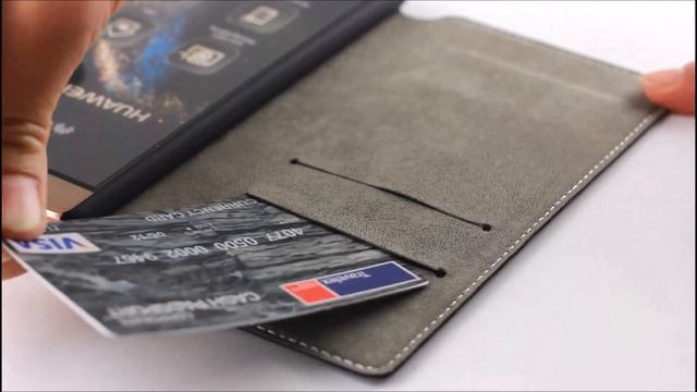 Huawei Ascend P8 Low Profile Wallet with Stand - Black смотреть онлайн
