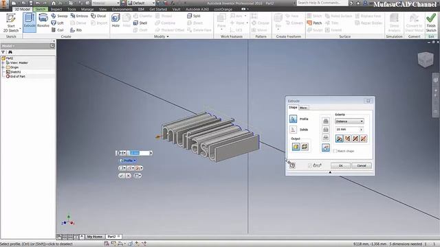 Inventor Extrude Text Tutorial