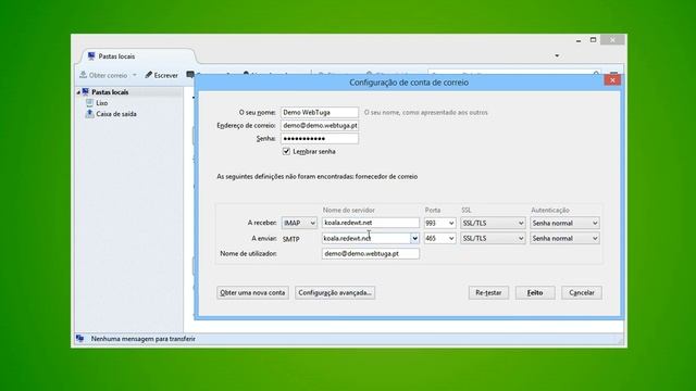 Configurar conta de e-mail por IMAP no Thunderbird смотреть онлайн