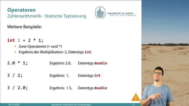 UzL Programmieren, Programmierkurs Java S02 E02 Operatoren, Ausdrücke und Anweisungen смотреть онлайн