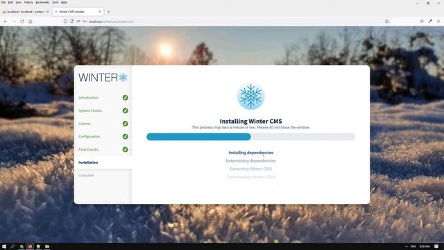 How to install Winter CMS in localhost on Windows смотреть онлайн