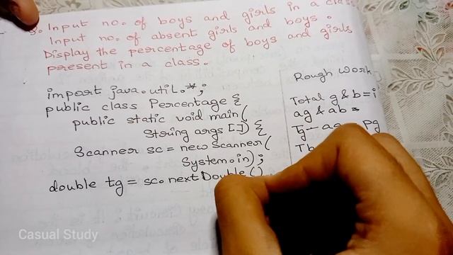 Java program to get a percentage of girls and boys present. using Scanner class. Casual Study. смотреть онлайн