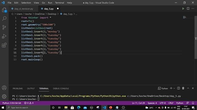 G.U.I USING PYTHON BOOTCAMP (DAY - 5) смотреть онлайн