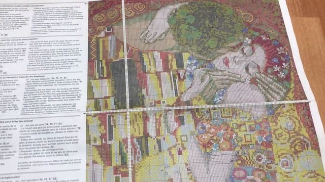 Вышивка крестиком. Риолис "Поцелуй" Г.Климта смотреть онлайн