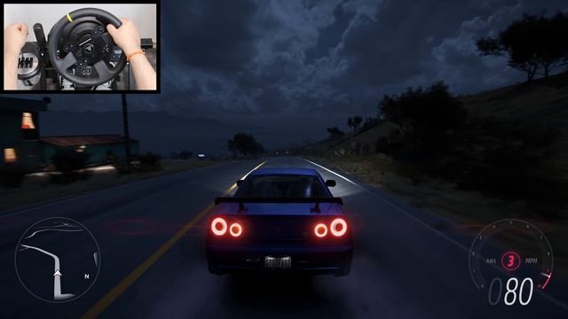Forza Horizon 5 Paul Walker Nissan Skyline R34 GTR (Steering Wheel + Shifter) Gameplay смотреть онлайн