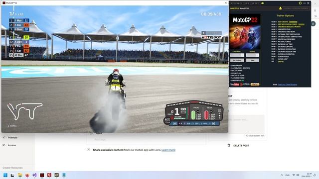 MotoGP 22 +18 Trainer смотреть онлайн