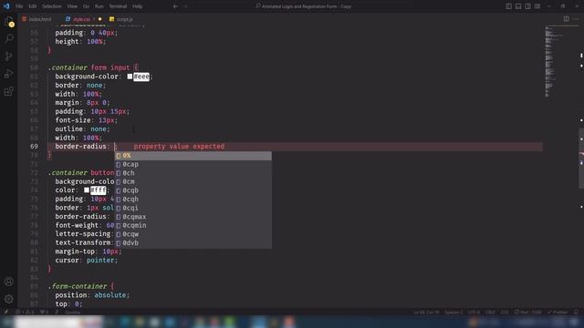 Animated Login and Registration Form in HTML CSS & JavaScript смотреть онлайн