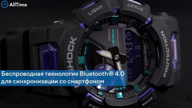 Обзор часов Casio G-SHOCK GBA-900-1A6ER с хронографом. Японские спортивные наручные часы. Alltime смотреть онлайн