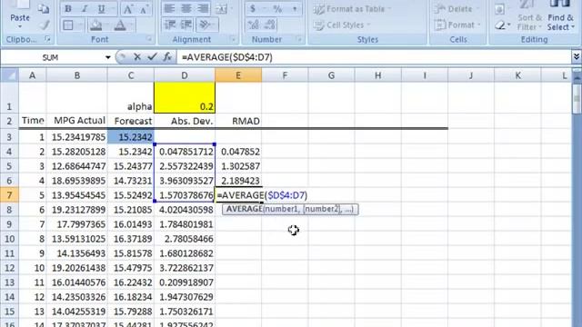 Creating an Exponential Forecast in Excel, Including Error Statistics смотреть онлайн