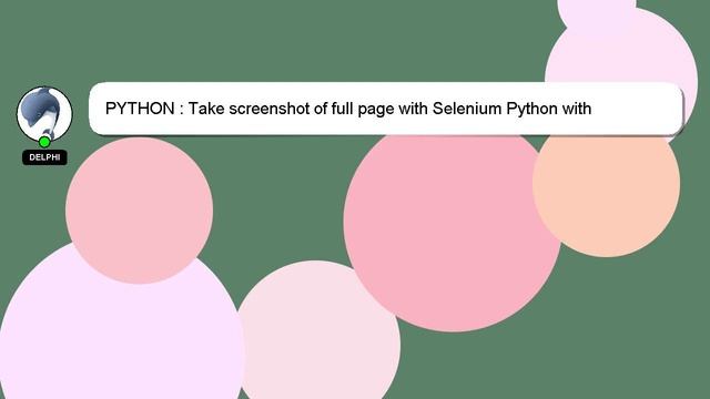 PYTHON : Take screenshot of full page with Selenium Python with chromedriver смотреть онлайн