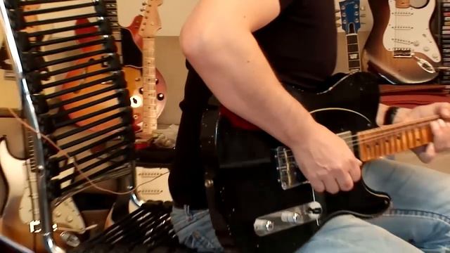 2013 Fender Telecaster Custom Shop "'1952 Telecaster" black over candy apple red - Heavy-Relic смотреть онлайн