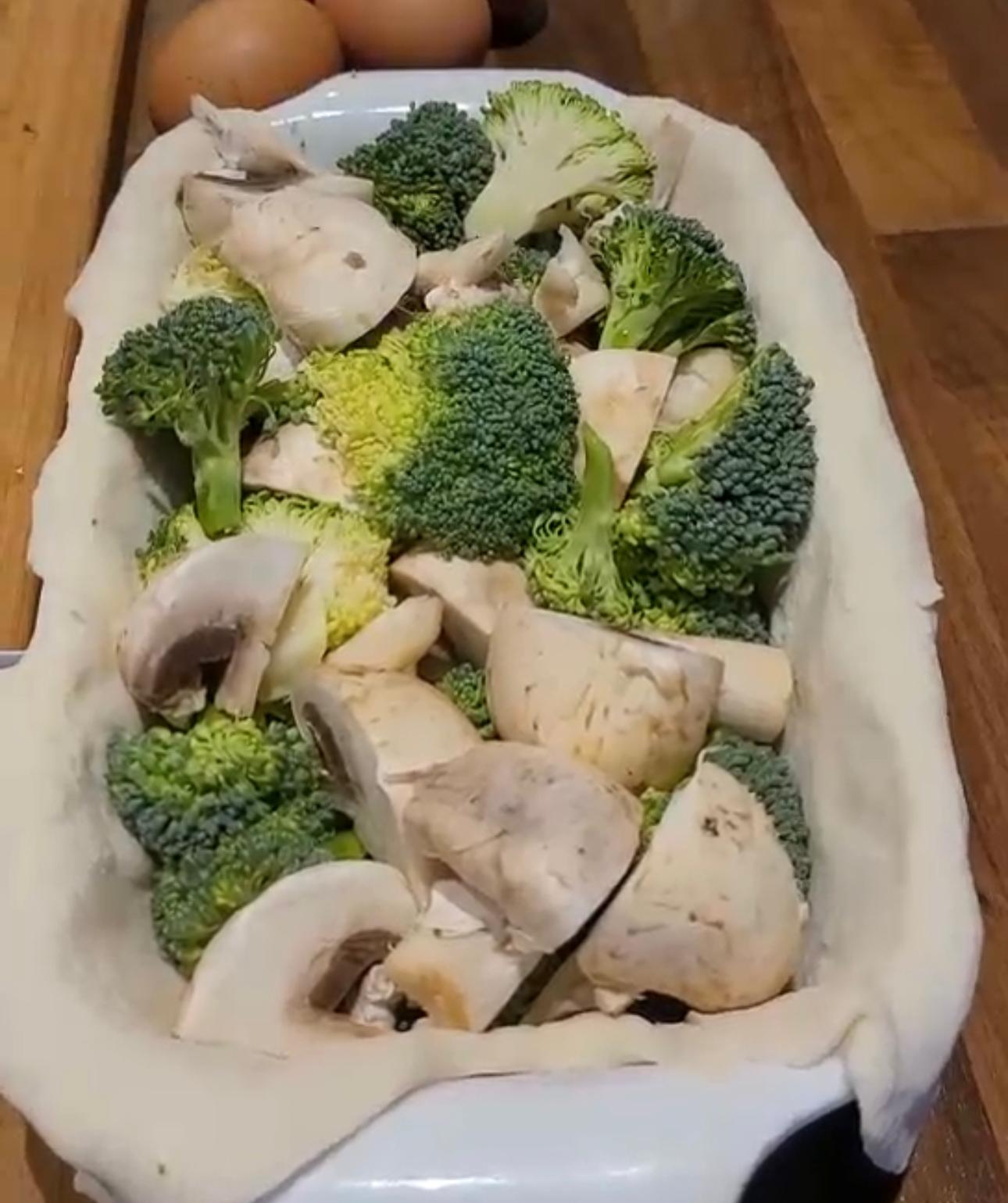 Овощная запеканка с брокколи