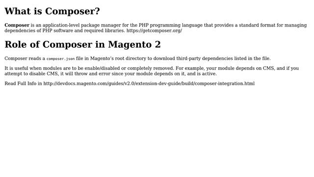 Magento: What is the role or composer.json in magento 2? How it is better to use? (3 Solutions!!) смотреть онлайн