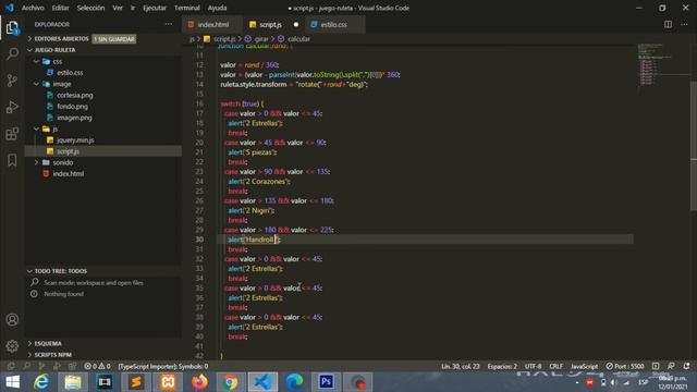 Crear Una Ruleta Con Html | Css | Javascript