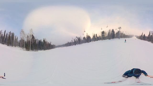 360 VR Шерегеш горные лыжи 8K смотреть онлайн