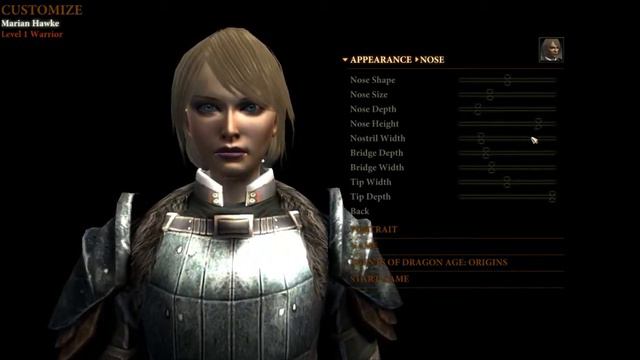 Dragon age 2 - How to create female Hawke Warrior смотреть онлайн