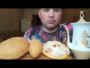 МУКБАНГ ФАСТ-ФУД/ОБЖОР Беляш, котлета по киевски и минипицца