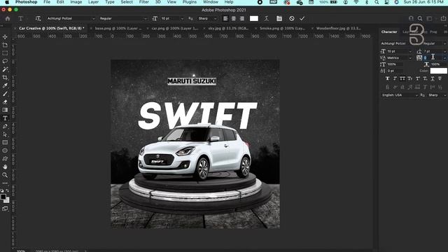 Social Media Creative | Car Design | Photoshop Tutorial 2023 | Free PSD File смотреть онлайн