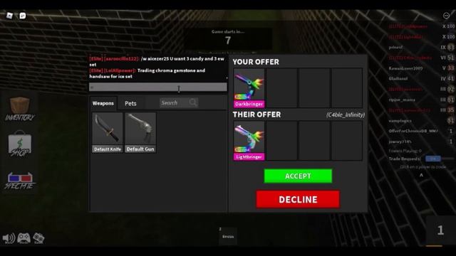 What do people offer for Chroma Darkbringer (MM2) смотреть онлайн
