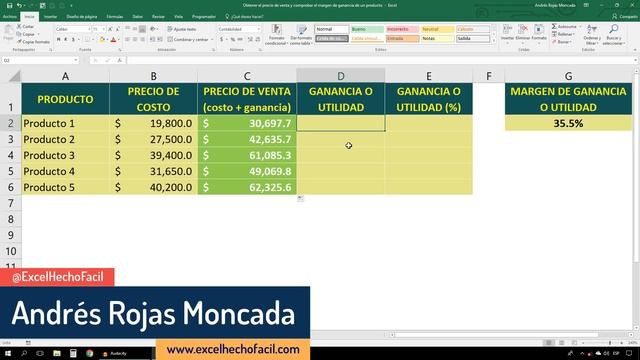 Obtener el precio de venta y comprobar el margen de ganancia de un producto смотреть онлайн