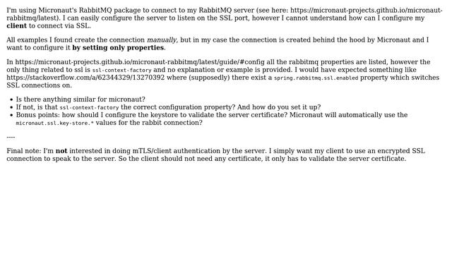 How to configure RabbitMQ client to use SSL? смотреть онлайн