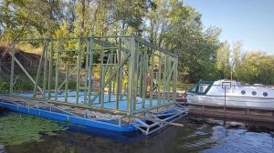 Хаусбот. Строим Сами. Монтируем каркас плавучего дома. Видеодневник стр.6