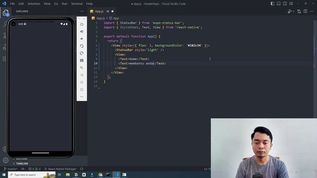 8. Belajar Cara Membuat Header - React Native Expo 2023 смотреть онлайн