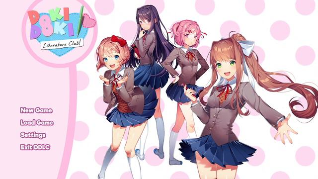 Doki Doki Literature Club Plus! Title Screen (PC, PS4, PS5, Switch)