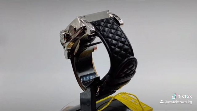 Часы мужские Invicta S1 Rally цвет серебро-чёрный. Диаметр 48мм. Кожаный ремешок в квадрат цена 250 смотреть онлайн