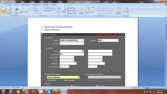 Oracle Financials Online Training - AR: Customer Refund Process смотреть онлайн