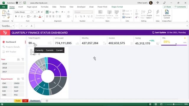 How to build Dynamic & Interactive Dashboard in EXCEL without VBA | Full Tutorial + Voice-over смотреть онлайн