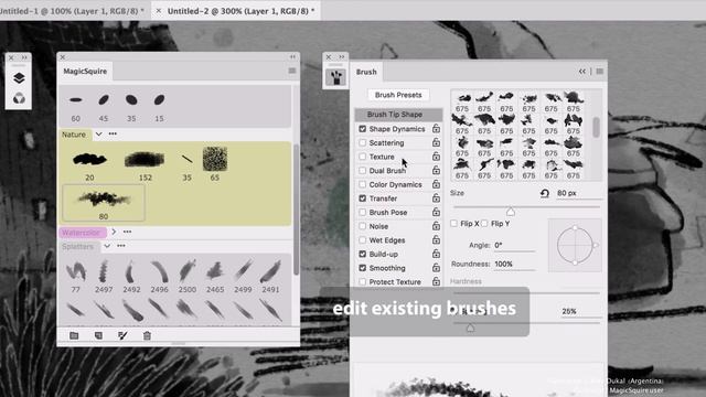 MagicSquire 1.0 - your brush organizing agent in Photoshop смотреть онлайн