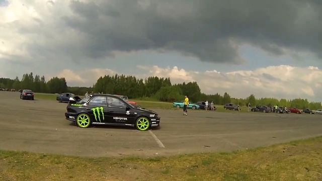 Ascona Turbo vs Subaru STI vs BMW 1,6 LPG Turbo смотреть онлайн