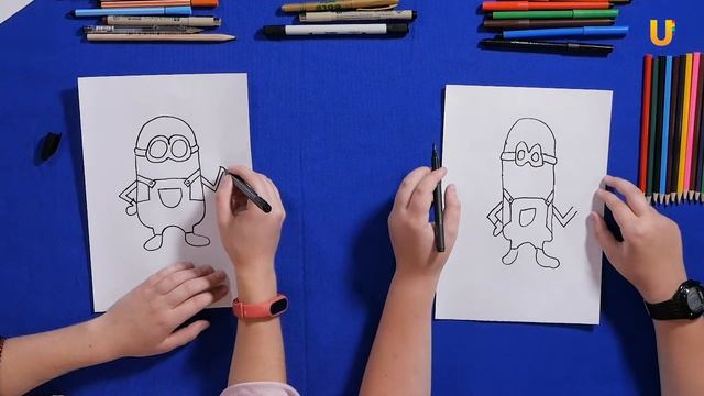 UTV. РИСУЕМ ВМЕСТЕ. Рисуем Миньона смотреть онлайн