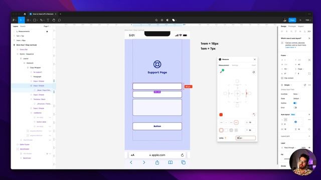 How to easily hand off designs in REM(or EM) in Figma? смотреть онлайн