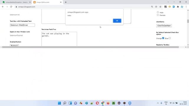 UnhandledAlertException - Selenium Exception Type смотреть онлайн