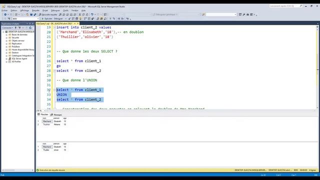 SQL pour les débutants : Quelle est la différence entre un UNION et UNION ALL ? (exemple simple) смотреть онлайн