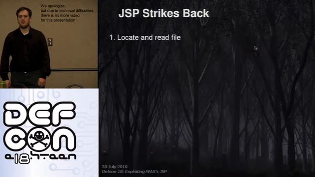 DEF CON 18 - Ed Schaller - Exploiting WebSphere Application Server's JSP Engine смотреть онлайн