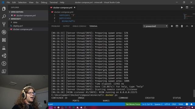 Running a Minecraft Server in Docker смотреть онлайн