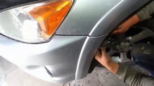 Как снять бампер RAV4