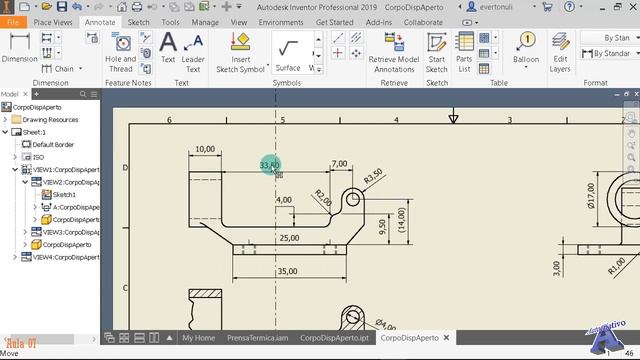 Curso de Inventor Na Prática Aula 07 - Corpo do Dispositivo - Autocriativo смотреть онлайн