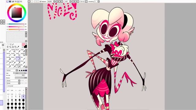 SPEED CHARACTER- Molly (Hazbin Hotel) - VivziePop