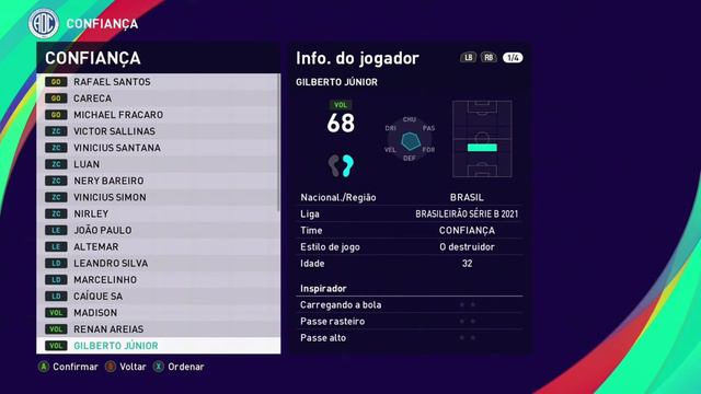 PES 2021 - elenco do CONFIANÇA ATUALIZADO no eFootball PES 2021 Season Update смотреть онлайн