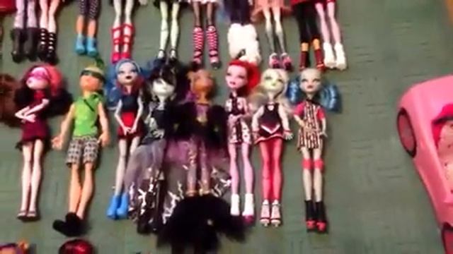 Обзор моей коллекции кукол Monster High! смотреть онлайн