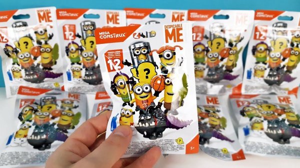 МИНЬОНЫ Сюрпризы в пакетиках Mega Construx! ИГРУШКИ мультик Гадкий Я Minions Surprise unboxing