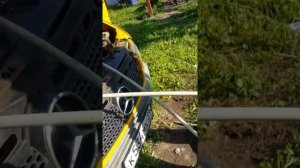 Чистка радиатора печки на Мерседес Спринтер.