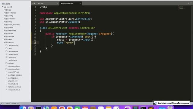 React JS Tutorial #10 | Laravel with React JS | Create Simple React App | Laravel 9 Register API смотреть онлайн