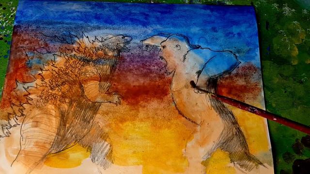 Come disegnare Godzilla e Kong 🦖🎨🐵 [Tutorial] смотреть онлайн