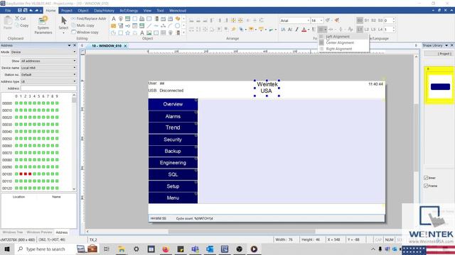 21: How to align and manipulate text within EasyBuilder Pro - Weintek USA смотреть онлайн