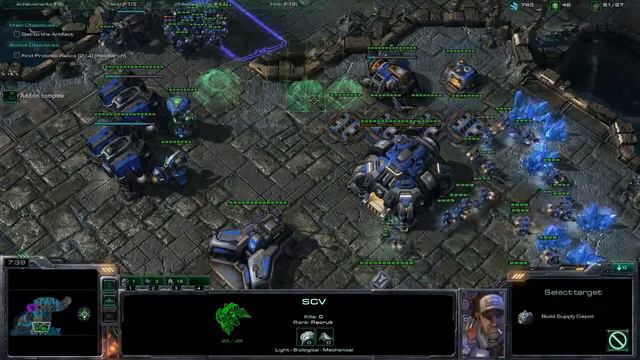 StarCraft 2 Campaign : Artifact Mission 1 - Smash and Grab Brutal смотреть онлайн